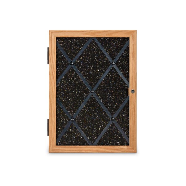 Sliding Door Indoor Enclosed Corkboard, 7